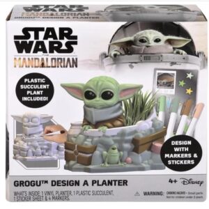Wholesale Lot Of 480 Star Wars Mandalorian Baby Yoda – Design A Planter – Mandalorian Grogu - MSRP $12.99 Each - Your Price Is Only $3.50 Each