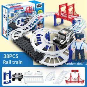 Wholesale Lot Of 18 Police Rail Track Sets - Battery Powered - Your Price Is Only $10 Each